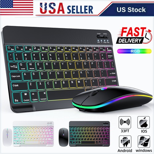 Tastiera mouse wireless rgb - tastiera, e